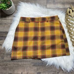 Urban Outfitters Plaid Mini Skirt